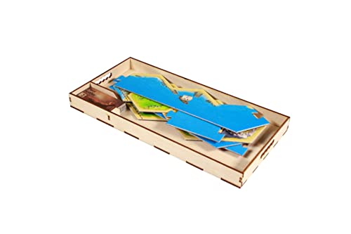 The Broken Token Game Organizer Compatible with Catan: Traders and Barbarians Expansion - style: Traders and Barbarians Expansion