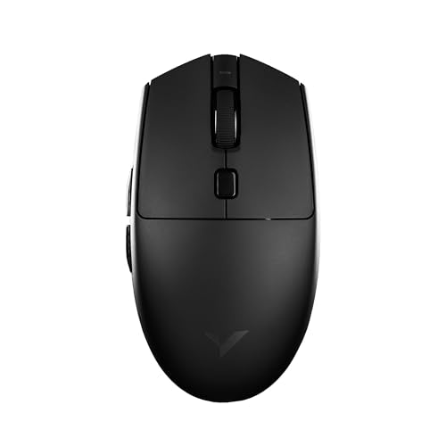 VXE Dragonfly V3 Pro Wireless Gaming Mouse, PAW 3395SE Sensor, DPI up to 18,000, 49g Lightweight, 65Hr Battery Life, Ice-Feeling Coating, 6 Programmable Buttons, Tri-Mode 2.4G/Bluetooth/Wired - Black - color: Black, style: V3 Pro