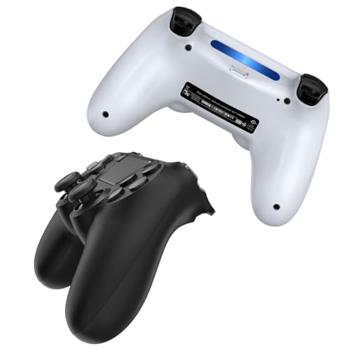 Wuthur 2 Pack Wireless Controller Compatible with PS4 / Pro/Slim (Black & White) - color: Black & White