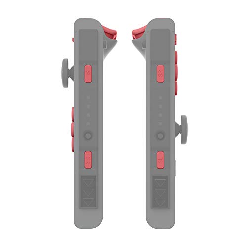 eXtremeRate DIY Full Set Buttons for Nintendo Switch & Switch OLED, Custom Replacement Buttons for JoyCon, ABXY Direction Keys SR SL L R ZR ZL + - Home Capture Trigger Buttons Springs - Indian Red - color: Indian Red