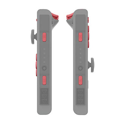 eXtremeRate DIY Full Set Buttons for Nintendo Switch & Switch OLED, Custom Replacement Buttons for JoyCon, ABXY Direction Keys SR SL L R ZR ZL + - Home Capture Trigger Buttons Springs - Indian Red - color: Indian Red