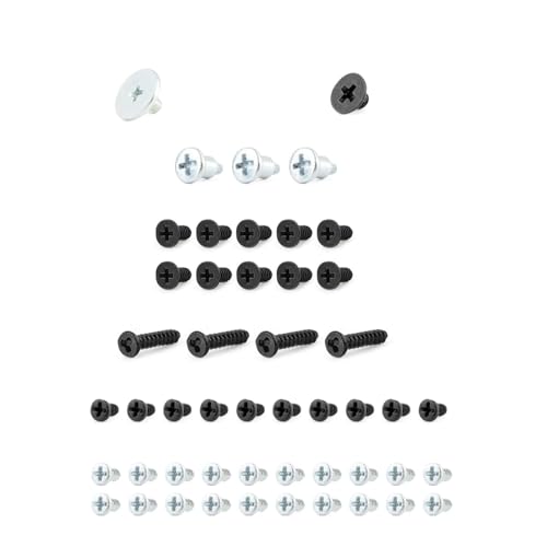 40PCS Full Screw Set with Repair Tools for Nintendo Switch HAC-001 | Replacement Screws Kit, Including Tweezer Pry Tool Y1.5 Triwing + Phillips Screwdrivers