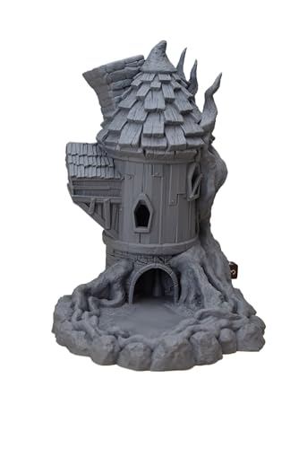 The Wizard's Tower Dice Tower - 11 Inch Tall Dice Tower, 3D Printed, Tabletop RPG, DND Accessories, Dice Tower, Dice Accessories, Role Playing Game