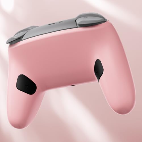 eXtremeRate Bottom Shell for Nintendo Switch 2 Pro, Puffy Pink | Custom DIY Rear Back Plate Housing Replacement Cover Case for Nintendo Switch 2 Pro Controller - color: Puffy Pink