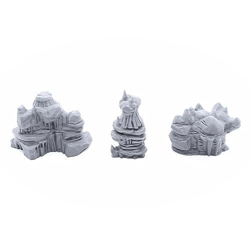 EnderToys Low Grotto Walls - DND Terrain Scenery for Tabletop 28mm Miniatures Wargame