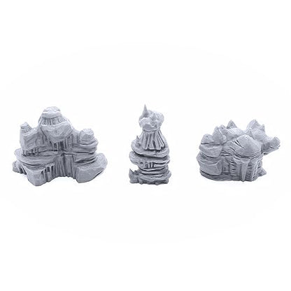 EnderToys Low Grotto Walls - DND Terrain Scenery for Tabletop 28mm Miniatures Wargame
