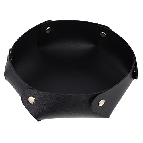 ibasenice Dice Tray for Tabletop Games Pu Dice Storage Holder Folding Tray for Home