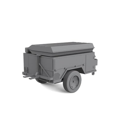 MRY-SFW 15mm Miniature Factory Building Military Accessory Props Display Camping Trailer