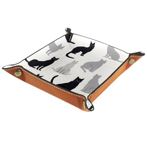 Cats Pattern Dice Tray Dice Rolling Tray Folding Dice Holder for Dice Games, Like RPG, DND and Other Table Games - color: Multi 10