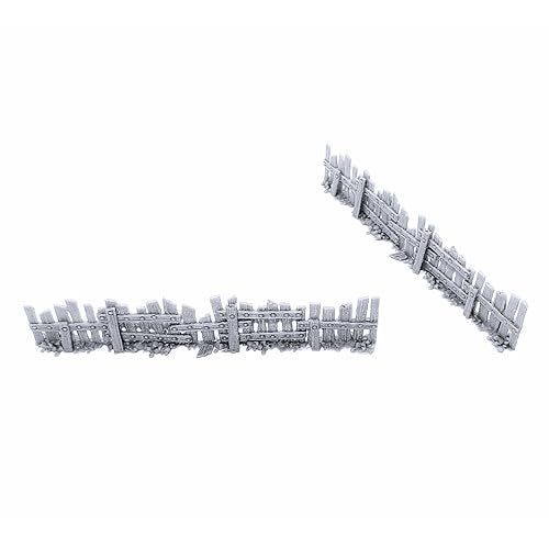 EnderToys Ye Old Fence - DND Terrain Compatible with Dungeons and Dragons, 28mm Miniature Wargaming, Tabletop RPGs, Wargame Scenery