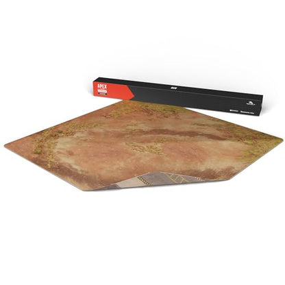 Apex Legends: The Board Game - Playing Mat - Double-Sided Neoprene Map - Kings Canyon & Expansion Layout - 62x62cm - Stitched Corners