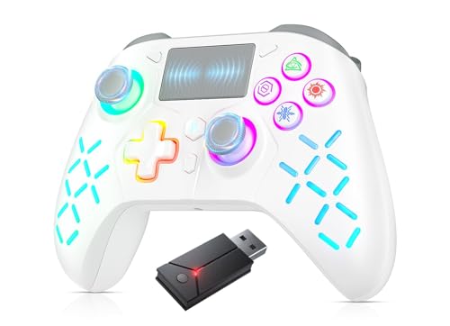 Gamrombo Gaming Controller for PlayStation 5 / PS5, PS4/PS3/PC/Switch/Steam Deck/Mac/Android/iOS with RGB LED Lights, Hall Triggers, Hall Joysticks, Marco, Audio Jack - Need to upgrade