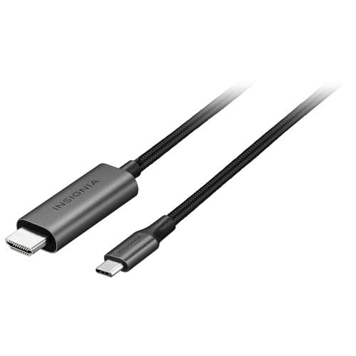 INSIGNIA Universal Video & Audio Cables and Adapters – HDMI, DisplayPort, USB-C, Mini HDMI, Mini DisplayPort & RCA Converter, 4K/8K High-Speed Options for TV (HDMI to USB-C Cable, 6 ft) - size: 6 ft, style: HDMI to USB-C Cable