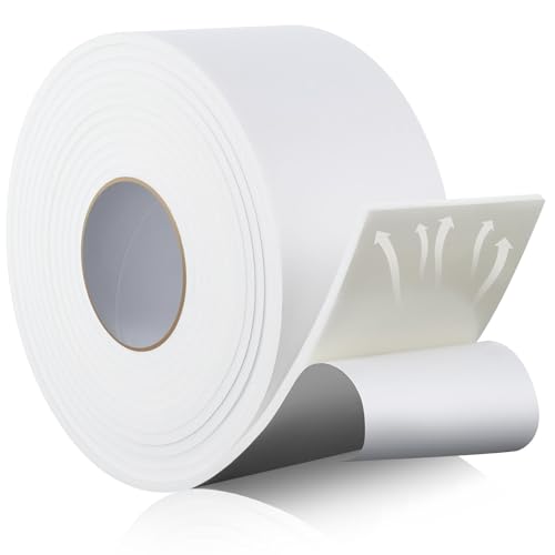 Buryeah 1/8" x 4" x 2.5 Yard Foam Adhesive Cast Padding Medical Foam with Adhesive Back for Sports Injured Areas, Ball of Foot Cushion, Blister Pads, Foot Pain, Splints and Pad (White) - color: White, size: 1/8" X 4" X 2.5 Yard