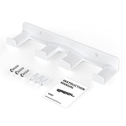 SOKUSIN VR Wall Mount - Storage Stand Holder Hook for Meta/Oculus Quest 3/2/Quest/Rift/ Rift S/PSVR 2/Valve Index/ HTC Vive/HP Reverb G2/Playstation VR Headsets, Gaming Controller Hanger Space Saving - color: White