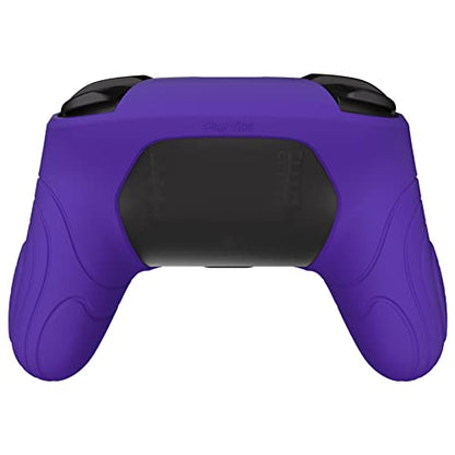 PlayVital Samurai Edition Ergonomic Silicone Skin Protective Case for Nintendo Switch Pro Controller, Soft Anti-slip Controller Grip Protector for Nintendo Switch Pro with Thumb Grip Caps - Purple - color: Purple