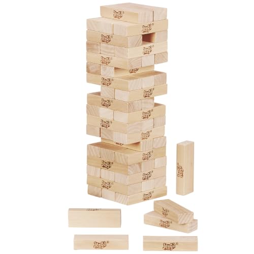 Official Hasbro Games Jenga Game | Digital Die for 6 More Ways to Play | Original Wood Block Game | Stacking Tower | Ages 6+ | 1+ Players | Party Games