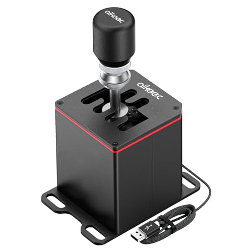 aikeec USB Truck Simulator Shifter for Logitech G29 G27 G25 G920 Thrustmaster T300RS/T500 GT Sim Racing Shifter for PC Windows Racing Games, Froza, Dirt, WRC, Assetto Corsa ATS & ETS2 6+R - size: 6+R without clamp