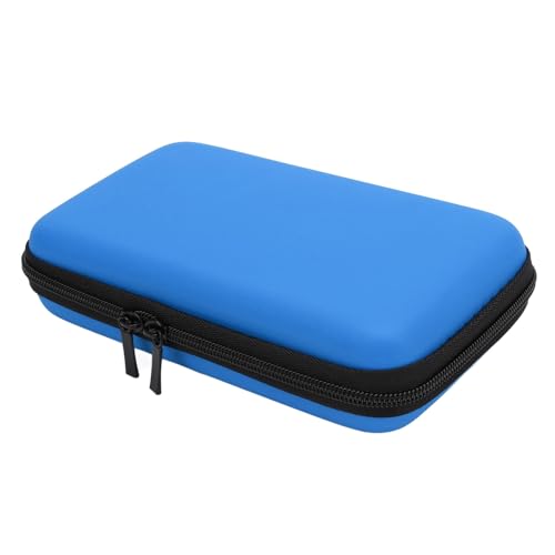 Carrying Case for NintendoNew New 2DS XL, 2DS LL, New 3DS, 3DS Console, Hard Protective Shell Travel Case Pouch with 8 Game Cartridges Slot, Water Proof PU & Hard EVA, Console - color: Blue