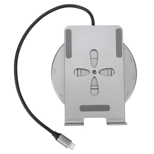 Sorandy USB C Hub Tablet Stand, 360° Rotating USB 3.0 C Hub, Swivels Stand with High Speed Transfer, Ideal for Laptops, Tablets & Gaming