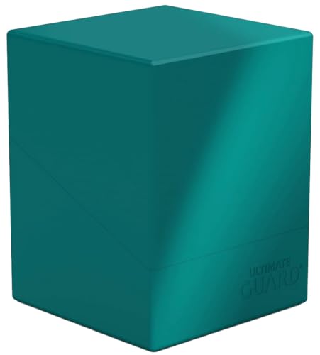 Ultimate Guard Boulder Solid 100+, Deck Case for 100 Double-Sleeved TCG Cards, Petrol, Secure & Durable Storage for Trading Card Games, No Transparency - color: Petrol