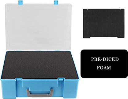 Miniature Storage Sturdy Carrying Figure Case -108 Slot Figurine Minature Carrying Case Compatible with D&D and More (Blue) - color: Blue