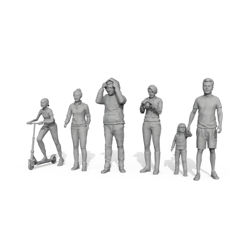 MRY-SFW Yao's Studio LYT72107 1/72 20mm Miniature Factory Building Military Car Railroad Track Accessory Props Diorama Scenery Miniature Character Model Multi Pose Figures 5pcs