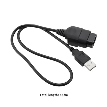 SING F LTD 2Pcs PC USB Adapter Cable Game Controller Adapter USB Converter Adapter Cable Compatible with Xbox Gen.1 Controller Black