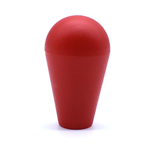 Arcity Arcade Joystick Bat Oval Top Handle Knob American Type Replacement Red for ZIPPY SANWA SEIMITSU Arcade1up Fight Stick Machine Console Cabinet New - color: Red