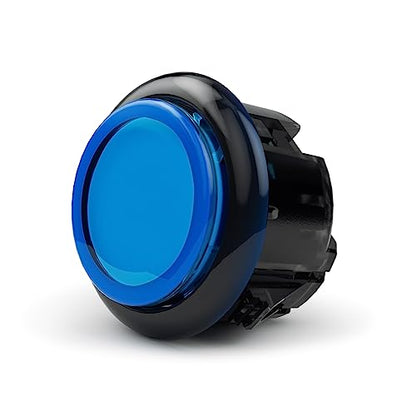 Qanba Gravity KS Mechanical Shafts Silent Pushbutton 24mm Snap-in (Boxed (Clear Black Blue E07(12 pcs) - color: Clear Black Blue E07(12 pcs）