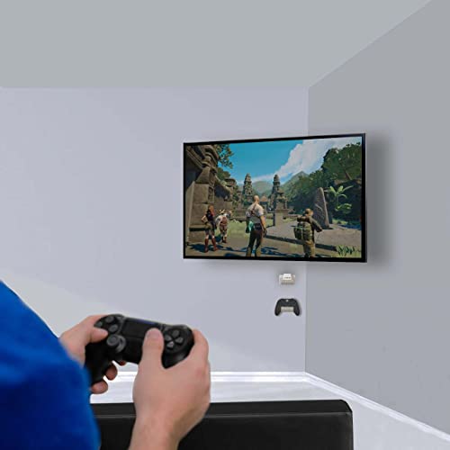 VIVO Universal Video Game Controller Wall Mount Holders, Compatible with PlayStation, Xbox, NVIDIA, Nintendo Switch Controllers, and More, 2-Pack, White, MOUNT-GM01CW - color: White