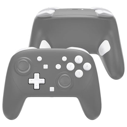 eXtremeRate DIY Replacement Full Set Buttons for Nintendo Switch 2 Pro Controller, Custom ABXY Dpad + - Home Capture Power L R ZR ZL Triggers Sync GL GR Buttons for Switch 2 Pro Controller - White - color: White