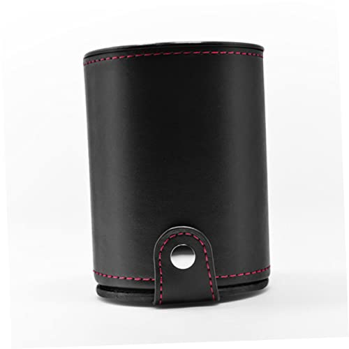 Kisangel Double Layer Dice Cups Pu Leather Shaking Dice Storage for Ktv and Bar Games Quiet and Easy to Clean for Parties and Family Fun Not Included