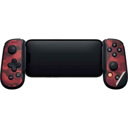 Skinit Decal Gaming Skin Compatible with Backbone One for iPhone Game Controller - Red Street Camo Design - color: Red - CAMBPE05