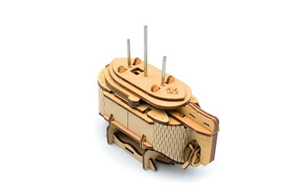 Tesla's Boat-Escape Room Game in a Box-Electronic Puzzle Box-Brain Teaser Puzzle Box-3D Wooden Puzzle for Adults - Money Puzzle Box for Cash Gift - Birthday GiftBox MoneyBox - color: Tesla's Boat