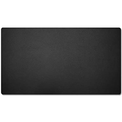 Nekmit Leather Desk Blotter Pad 36 x 20 Inches, Flat, Non-Slip, Waterproof, Black - color: Black, size: 36" x 20"