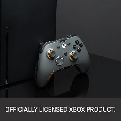 SCUF VALOR PRO Wired Performance Xbox Controller – Customizable Back Paddles, Instant Triggers, Hall Effect Thumbsticks, Audio Controls, Xbox Series X|S, Xbox One, Windows PC – Steel Gray - color: Steel Gray