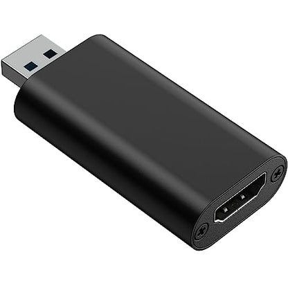 4K HDMI to USB 3.0 Video Capture Card, 4K Cam Link Card Game Capture Card Adapter Screen Record Capture Device for Streaming, Gaming, Video Conference, Teaching, Live Broadcasting