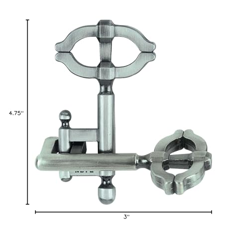 BePuzzled, Key Hanayama Cast Metal Brainteaser Puzzle Mensa Rated Level 2, for Ages 12 and Up