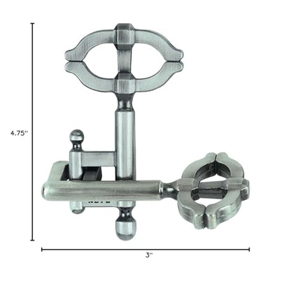 BePuzzled, Key Hanayama Cast Metal Brainteaser Puzzle Mensa Rated Level 2, for Ages 12 and Up