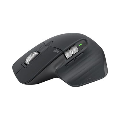 Logitech MX Master 3S Wireless Mouse Standard Edition Logi Bolt - Graphite | Logi Bolt USB Receiver, Ultra-Fast Scrolling, Ergo, Track on Glass, Quiet Clicks, USB-C, Bluetooth, Windows, Linux, Chrome