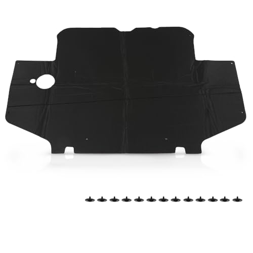CNNELL Hood Insulation Pad with Clips Compatible with Toyota Tacoma 1995-2000 Black - style: 1995-2000 Toyota Tacoma
