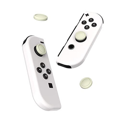 eXtremeRate PlayVital Switch Joystick Caps, Switch Lite Thumbstick Caps, Silicone Analog Cover for OLED Joycon Thumb Grips - Antique Yellow - color: Antique Yellow