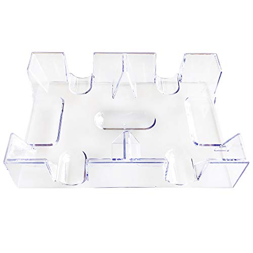 Yuanhe Clear 2 Deck Canasta Playing Card Tray-No Swivel Base - style: 2 Deck