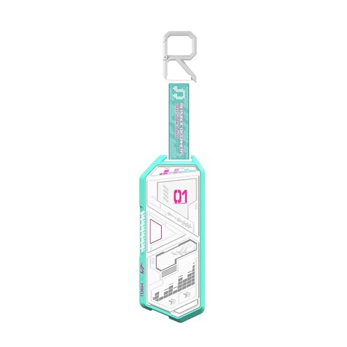 ASUS ROG Strix Arion Hatsune Miku Edition M.2 NVMe SSD Enclosure - USB-C 3.2 Gen 2 (10 Gbps), Screwdriver-Free, Aluminum-Alloy case, and Thermal Pads, 1 Year Warranty - size: White|Gaming ARGB|Miku Edition, style: ROG Arion