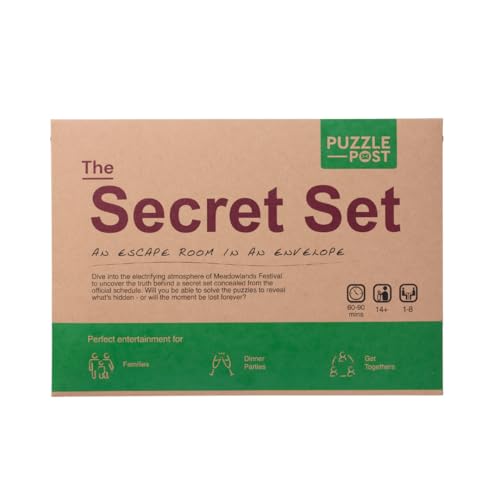 Unique Escape Room in an Envelope | Great for Groups - Families & Friends | Perfect for Games Night | Escape Room in A Box | Puzzle Mystery Game - The Secret Set - style: The Secret Set