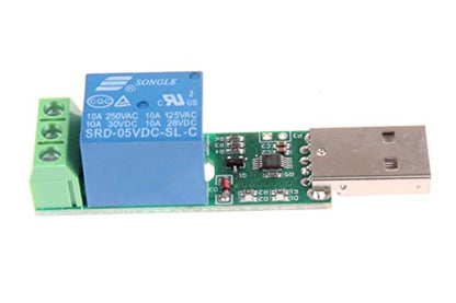 HID Drive-Free USB Computer Control Switch Relay Module USB Smart Switch Control Plug and Play (1-Channel USB) - size: 1-Channel USB