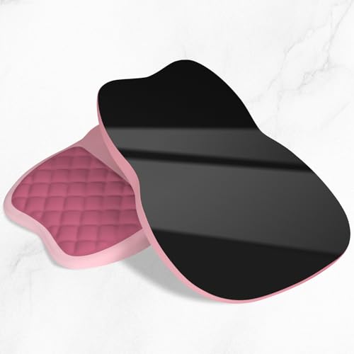 ITNRSIIET Ergonomic Mouse Pad Wrist Support with Memory Foam Massage Bulge & Non-Slip PU Base, Carpal Tunnel Pain Relief, Prevent Wrist Sweating, 12 x 8 x 1.2 inch, Pink Ombre - color: Pink Ombre