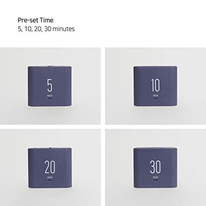 mooas Multi Cube Timer/Rotating Flip Clock Timer (Violet), Simple Operation, Digital Clock & ADHD Block Time Timers Management for Kids Desk Kitchen Study Classroom Cube 5,10,20,30 min Setting - color: Violet