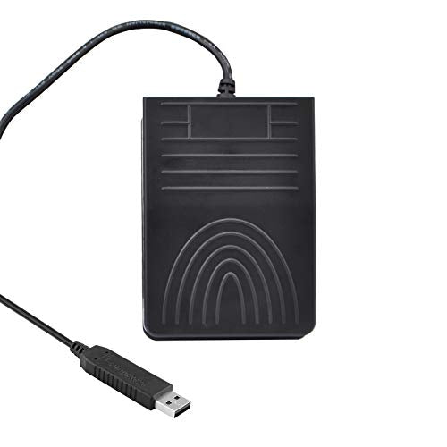 [Upgraded] iKKEGOL USB Foot Pedal Switch Video Game PC Hands Free Footswitch One Key Control Program Computer Mouse Keyboard HID with 2M Cable